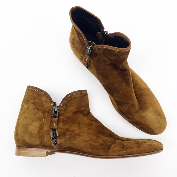 Bernardo Shoes - Bernardo : Franki Ankle Boots Brown Suede Size 39